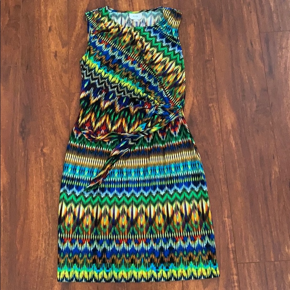 Multicolored cocktail dress